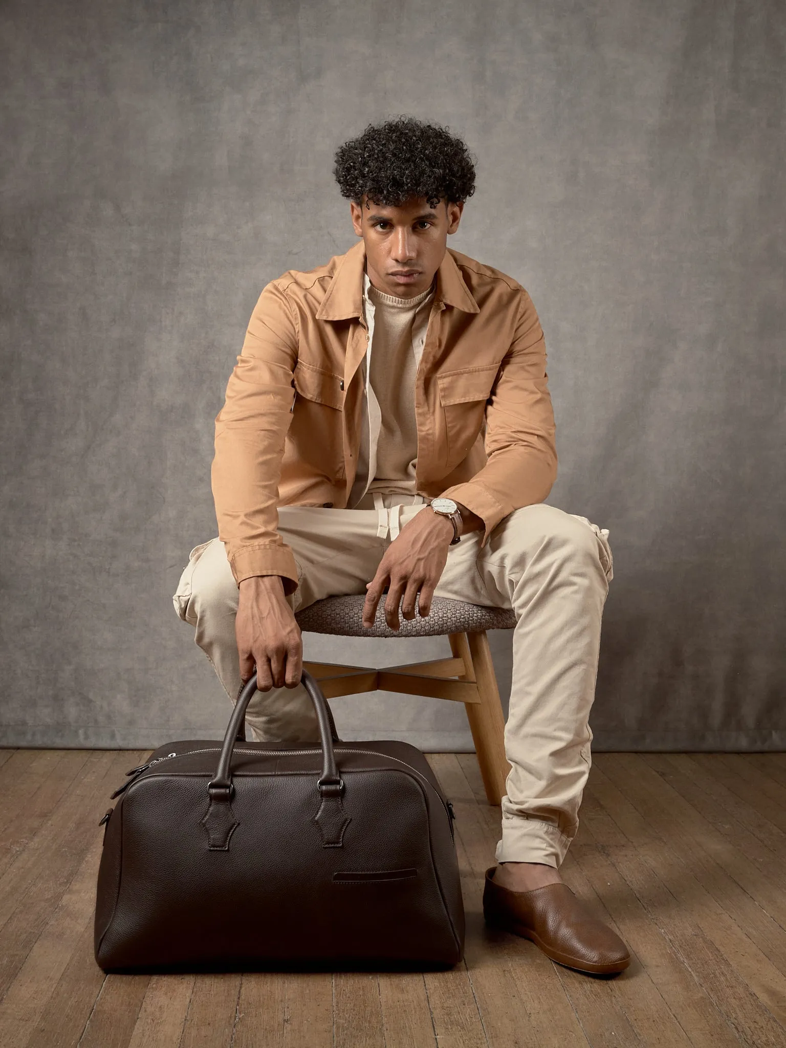 Cosimo Duffle Bag · Dark Brown