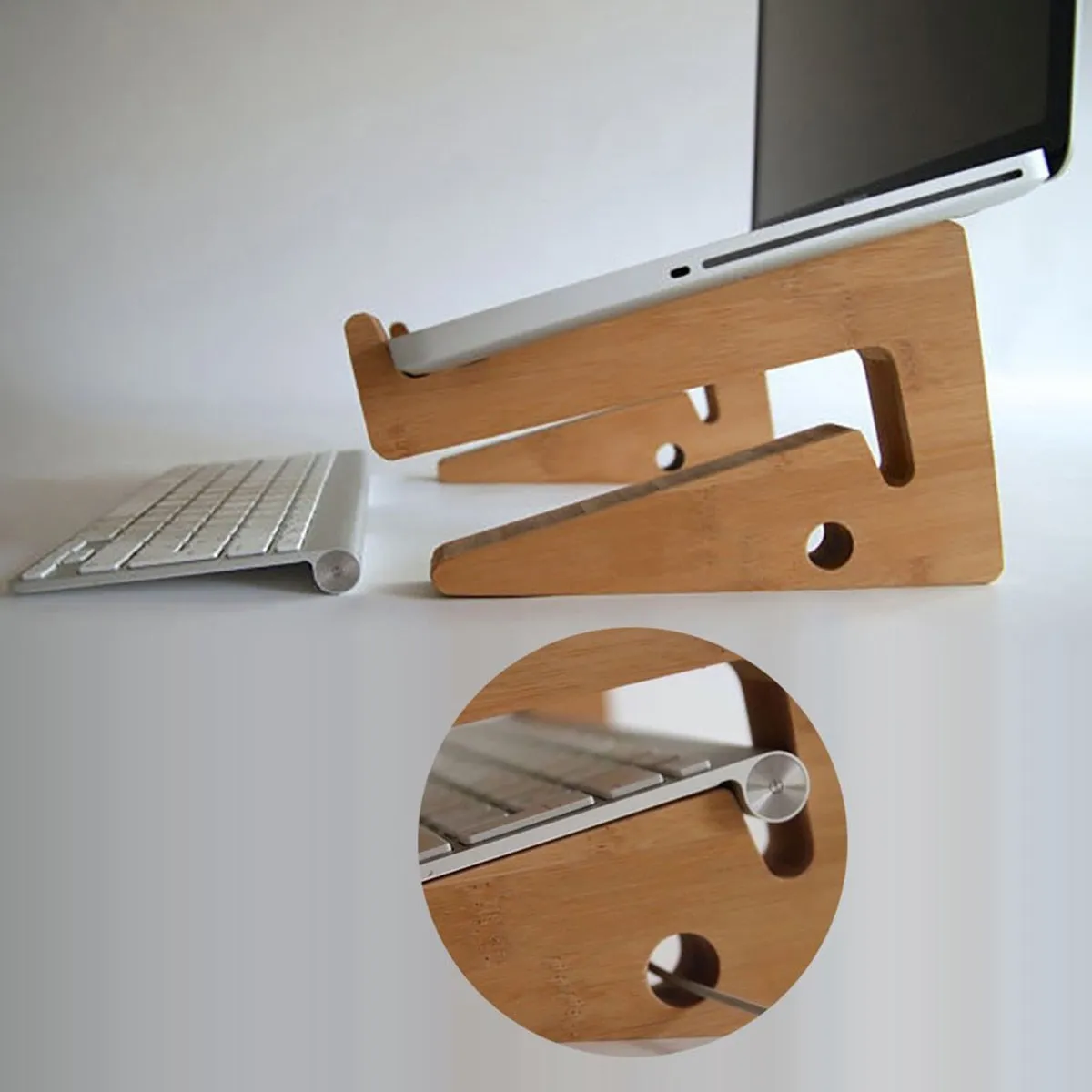 Creative Universal Wooden Detachable Laptop Stand