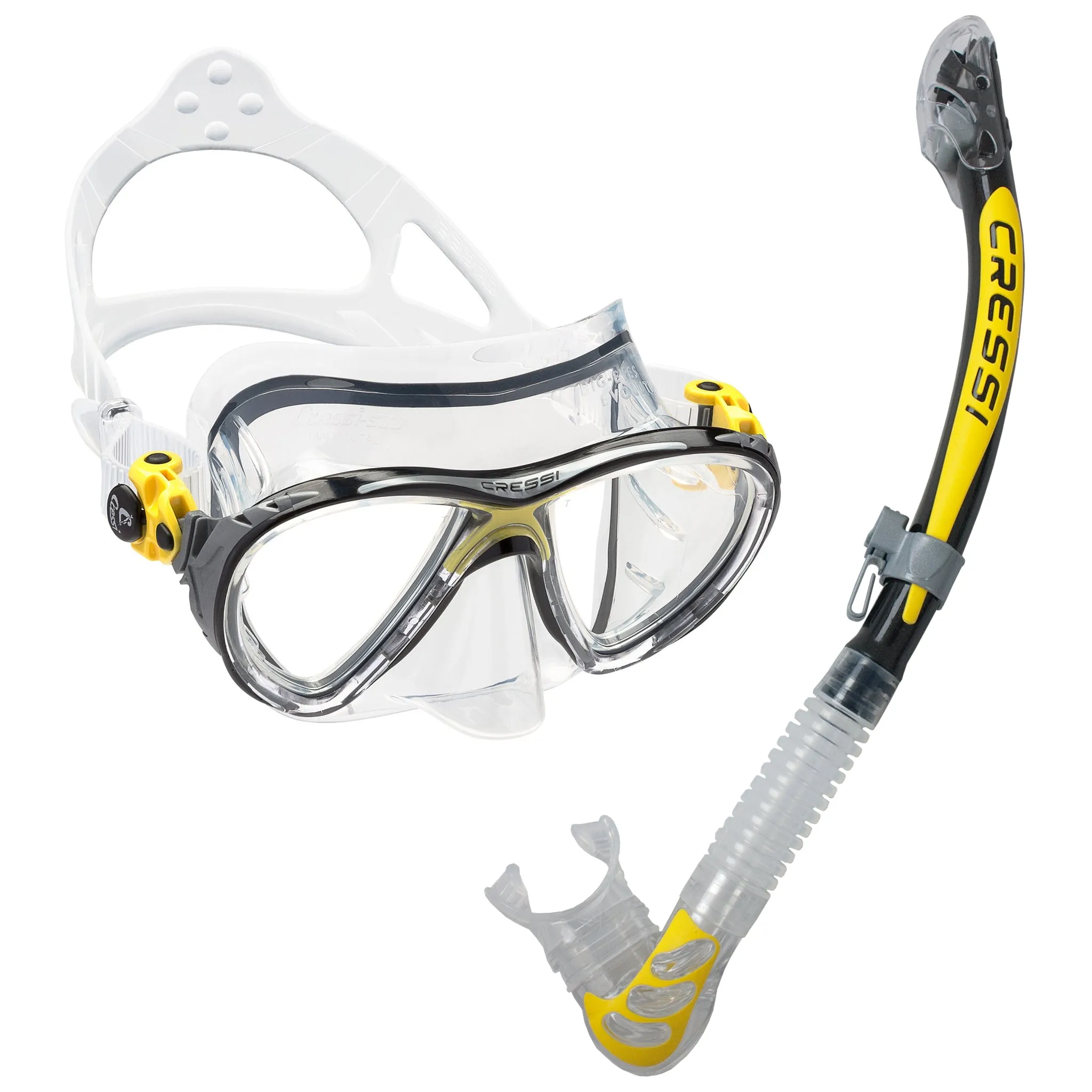 Cressi Big Eyes Evolution Mask & Alpha Ultra Dry Snorkel