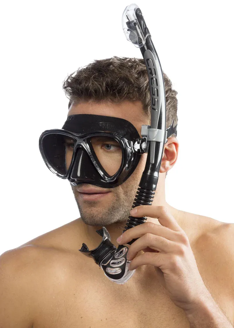 Cressi Big Eyes Evolution Mask & Alpha Ultra Dry Snorkel