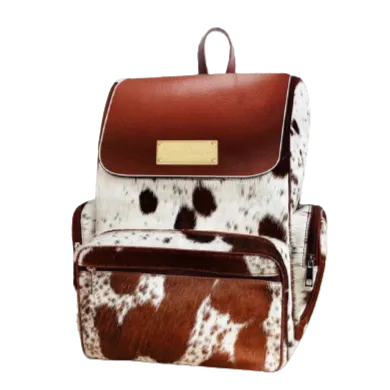 Customize travel Backpack Cowhide Diaper bag Laptop backpack Unisex