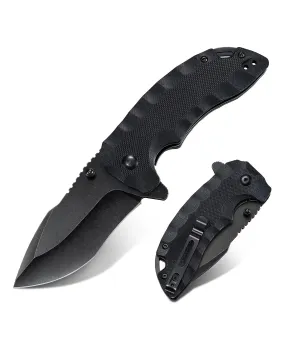 CVLIFE Folding Pocket Knife for Men - 2.99'' Blade G10 Handle Pocket Knife with Clip