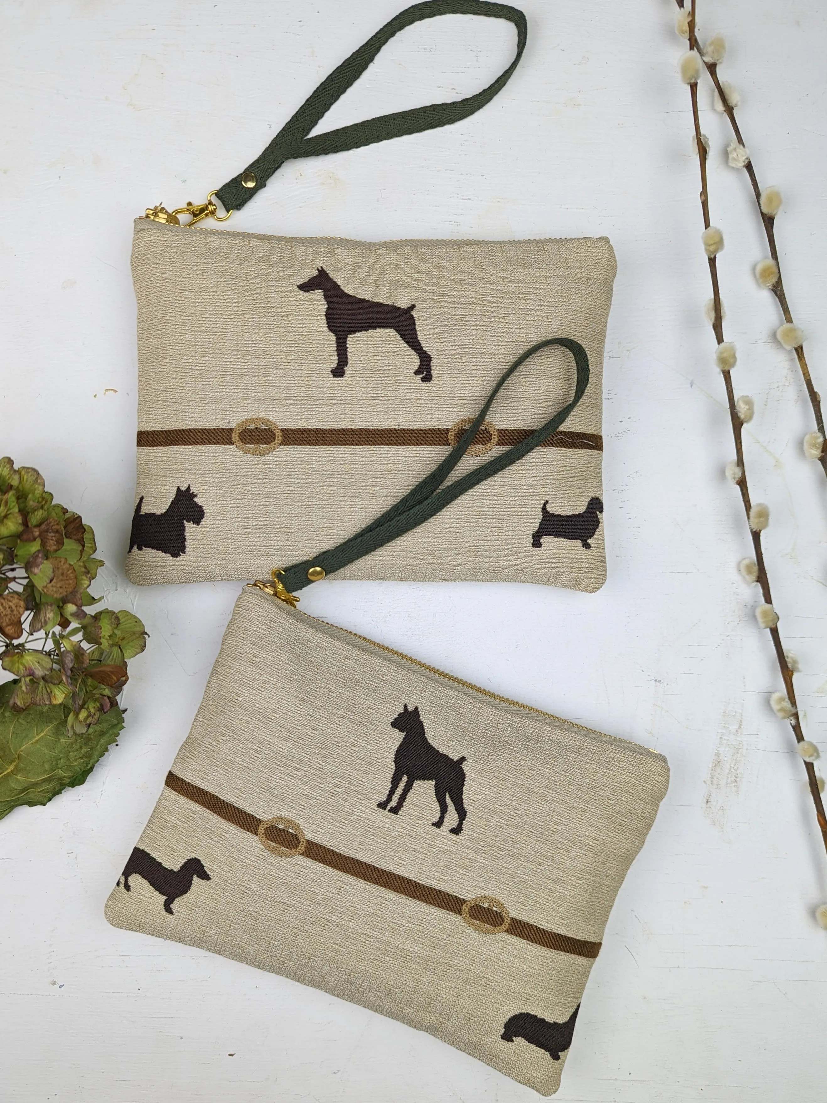 Dog Walk Wristlet Purse