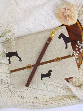 Dog Walk Wristlet Purse