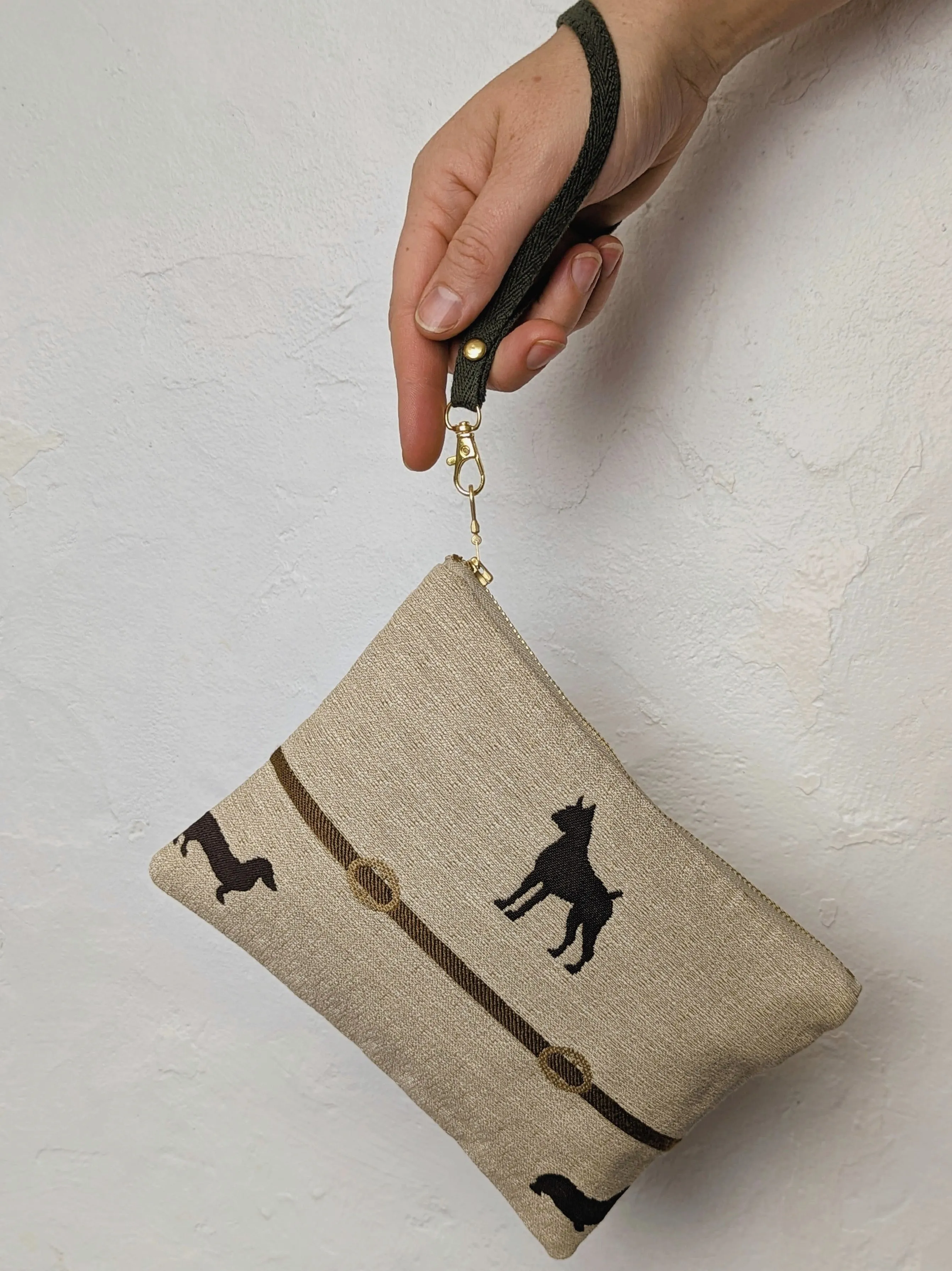 Dog Walk Wristlet Purse