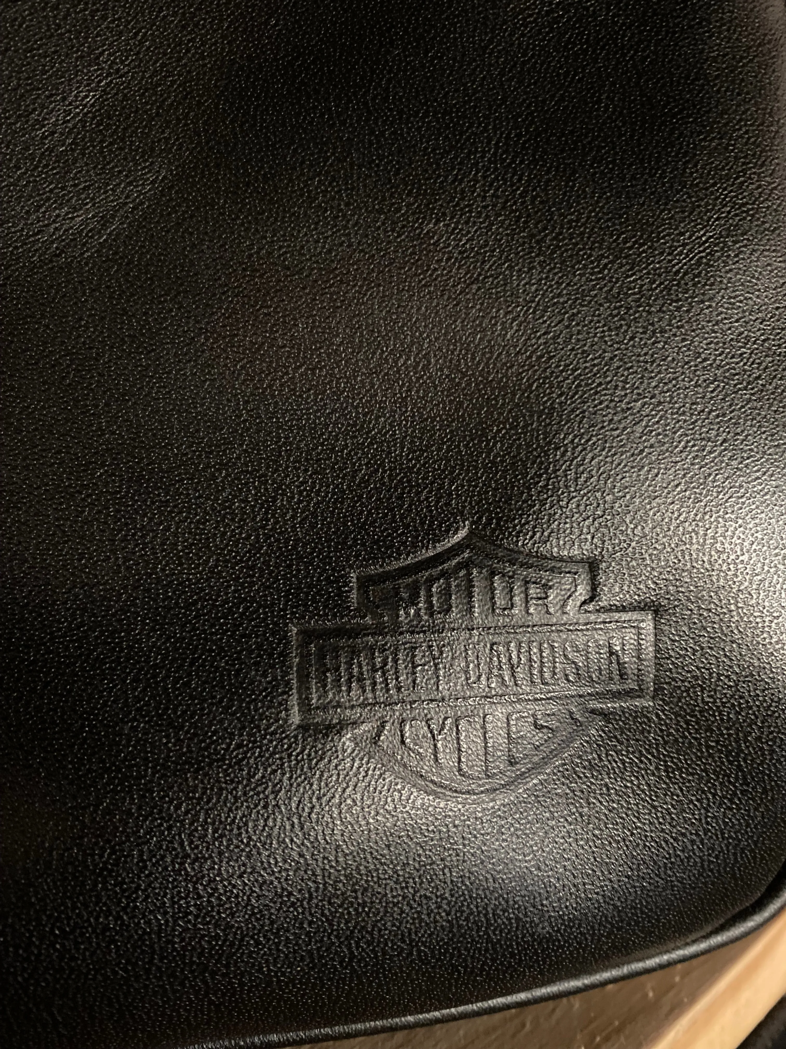 Double compartment backpack in Black Leather - 30% OFF - Limited edition Harley Davidson Logo - FINAL SALE NO EXCHANGE