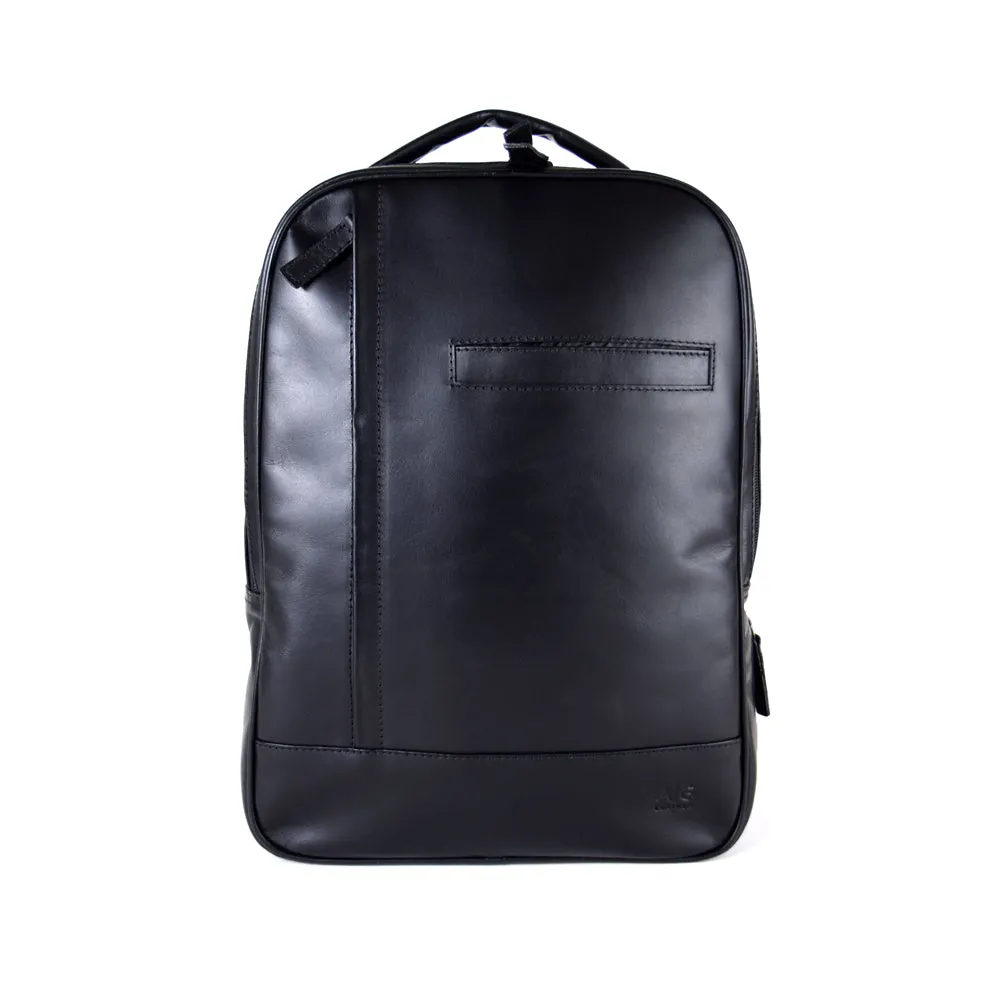 Double compartment backpack in Black Leather - 30% OFF - Limited edition Harley Davidson Logo - FINAL SALE NO EXCHANGE