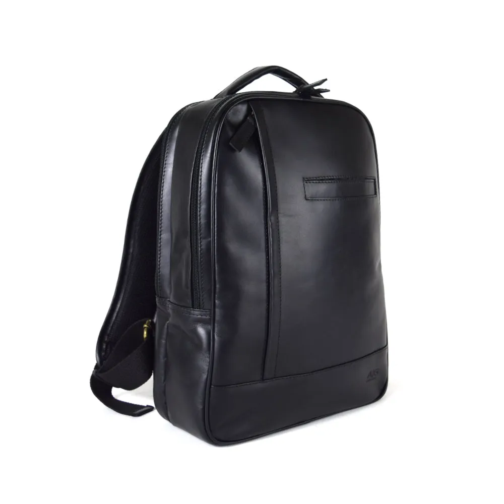 Double compartment backpack in Black Leather - 30% OFF - Limited edition Harley Davidson Logo - FINAL SALE NO EXCHANGE