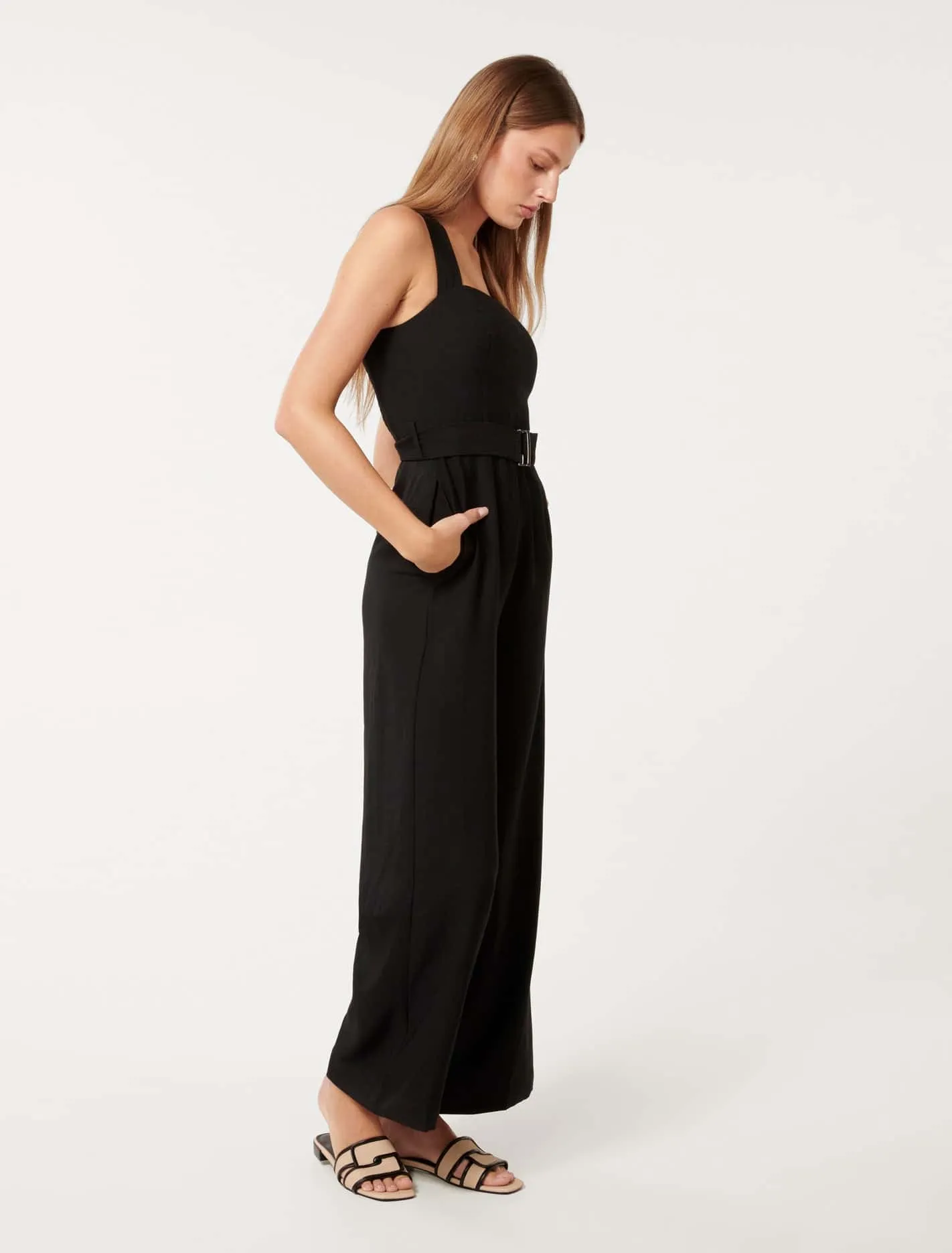 Estella Belted Jumpsuit