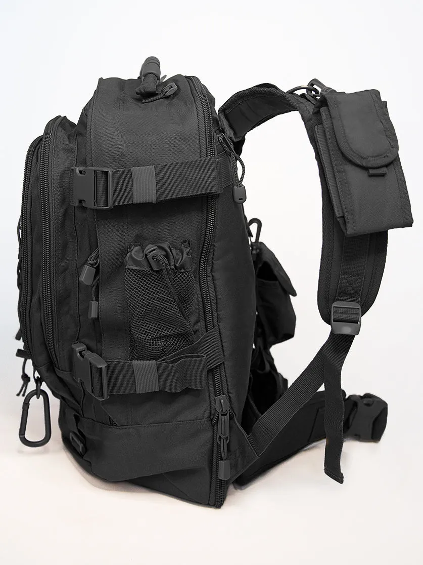 Expandable Tactical Backpack w/ Rank Patches