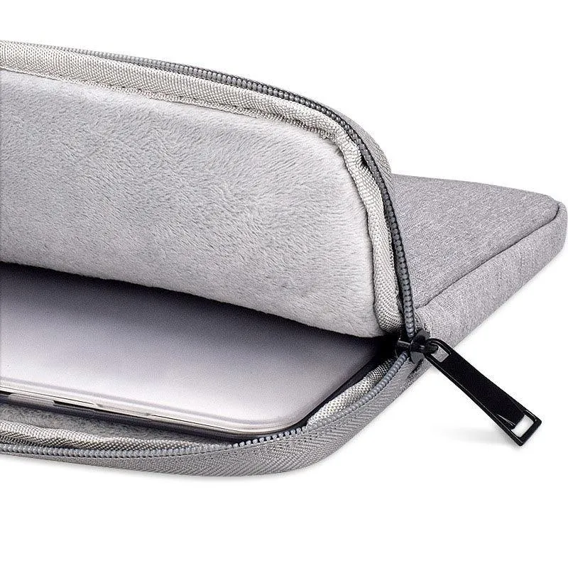 Exquisite 2in1 Sleek And Stylish Padded Inner Designed Laptop Sleeve-Grey