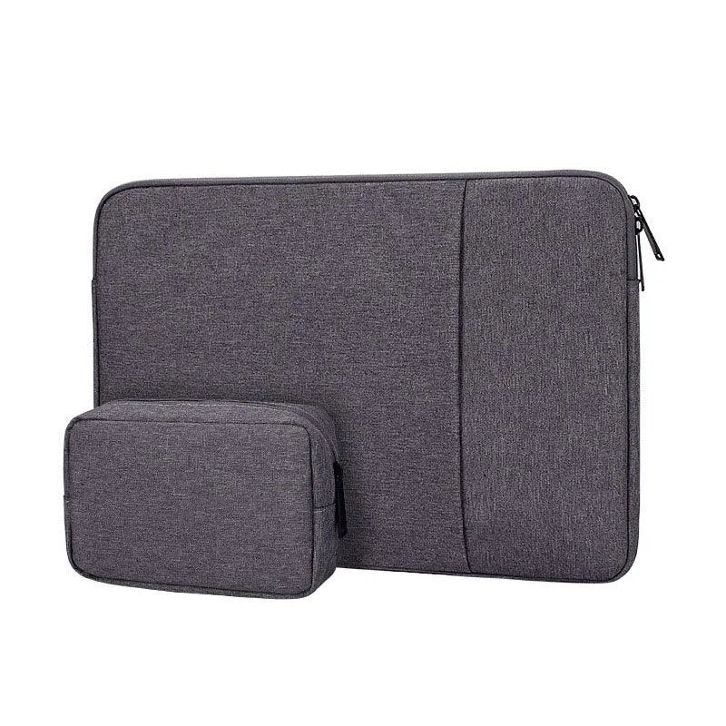 Exquisite 2in1 Sleek And Stylish Padded Inner Designed Laptop Sleeve-Grey