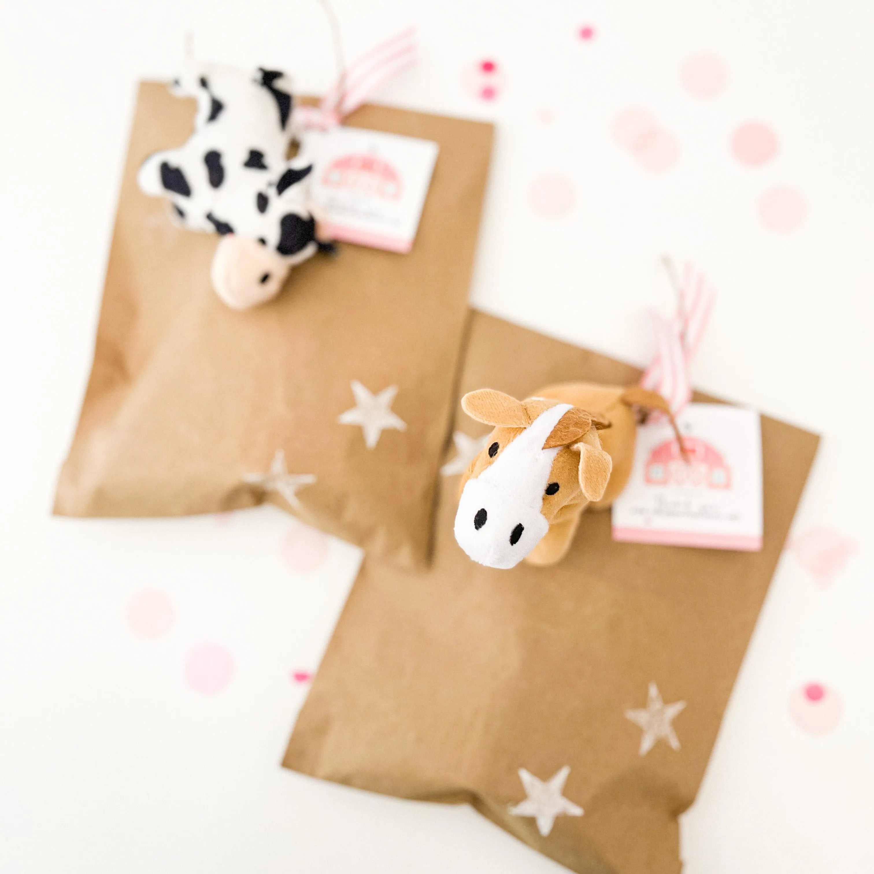 Farm Favor Bag - Pink