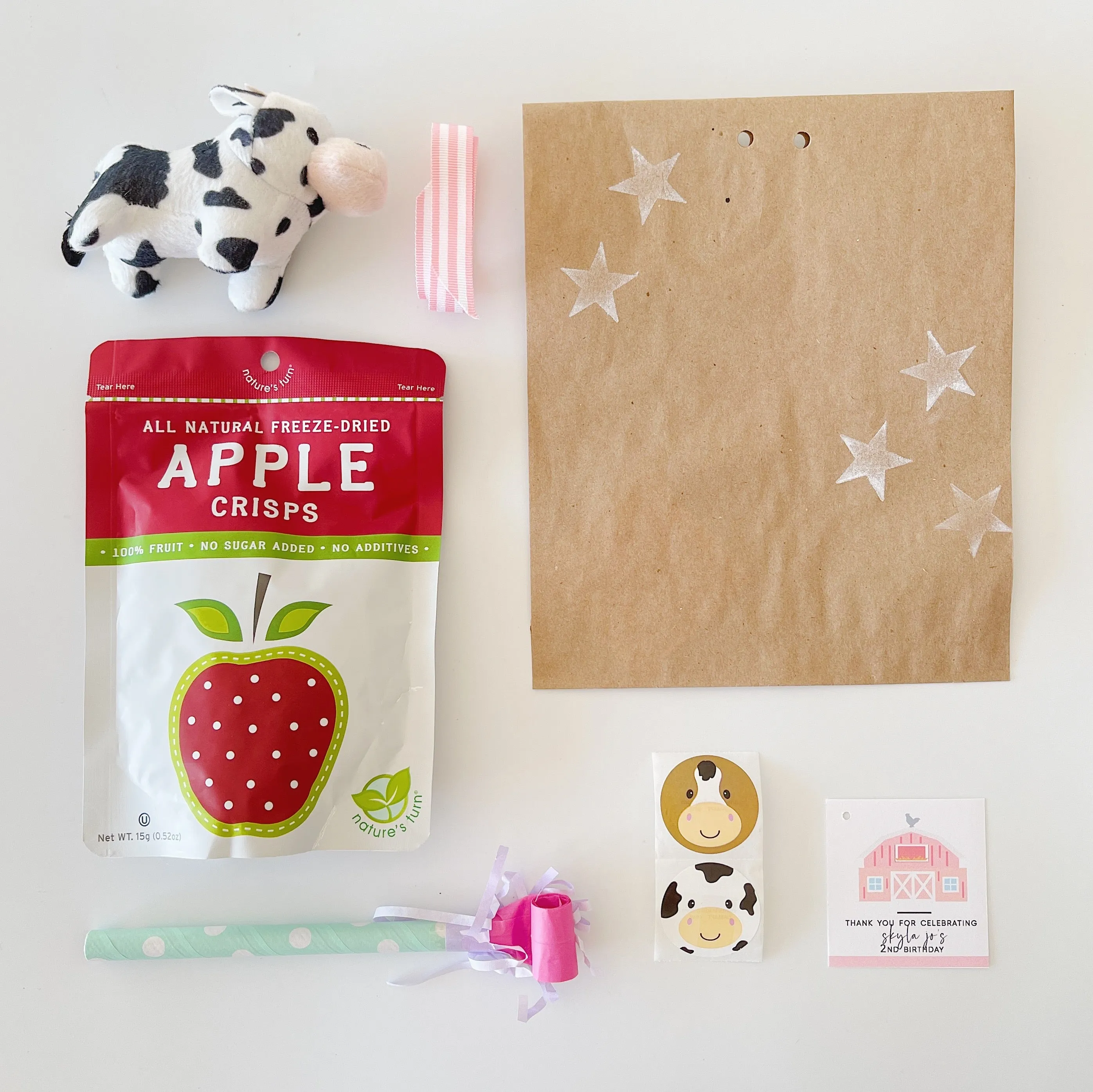 Farm Favor Bag - Pink