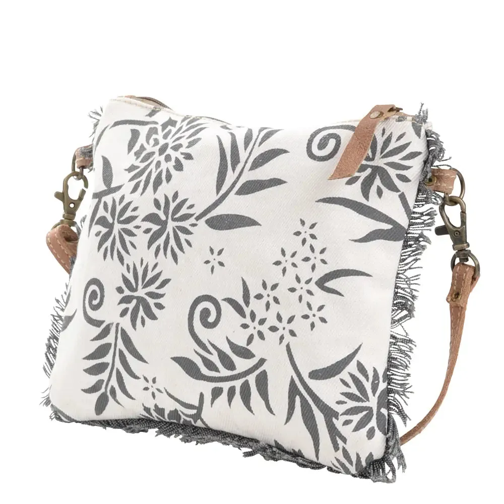 Floral Print Canvas Crossbody