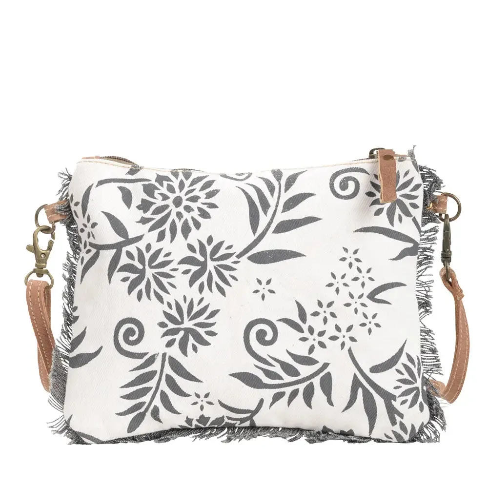 Floral Print Canvas Crossbody