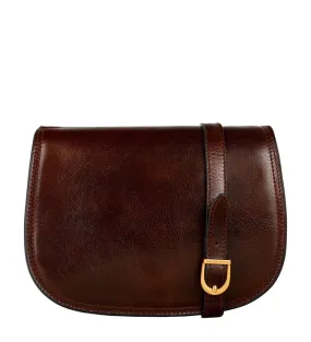 Full Grain Italian Leather - Ladies Leather Cross Body Bag - Moonfleet