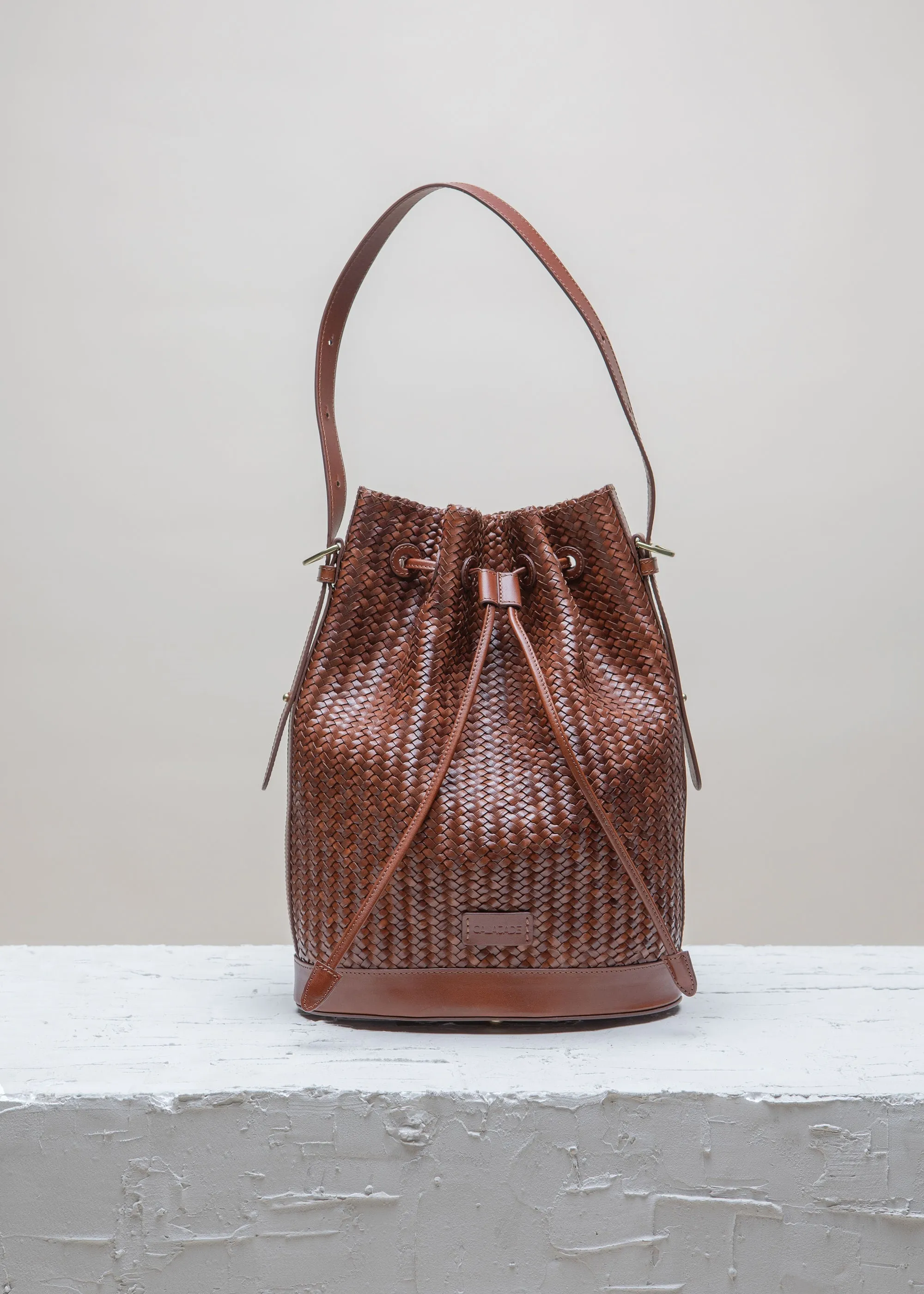 Gaya Nutmeg Twill Bucket Bag