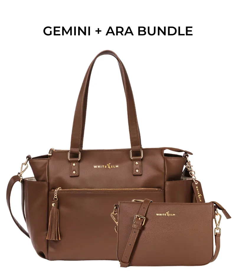 Gemini Convertible Backpack - Coffee Brown