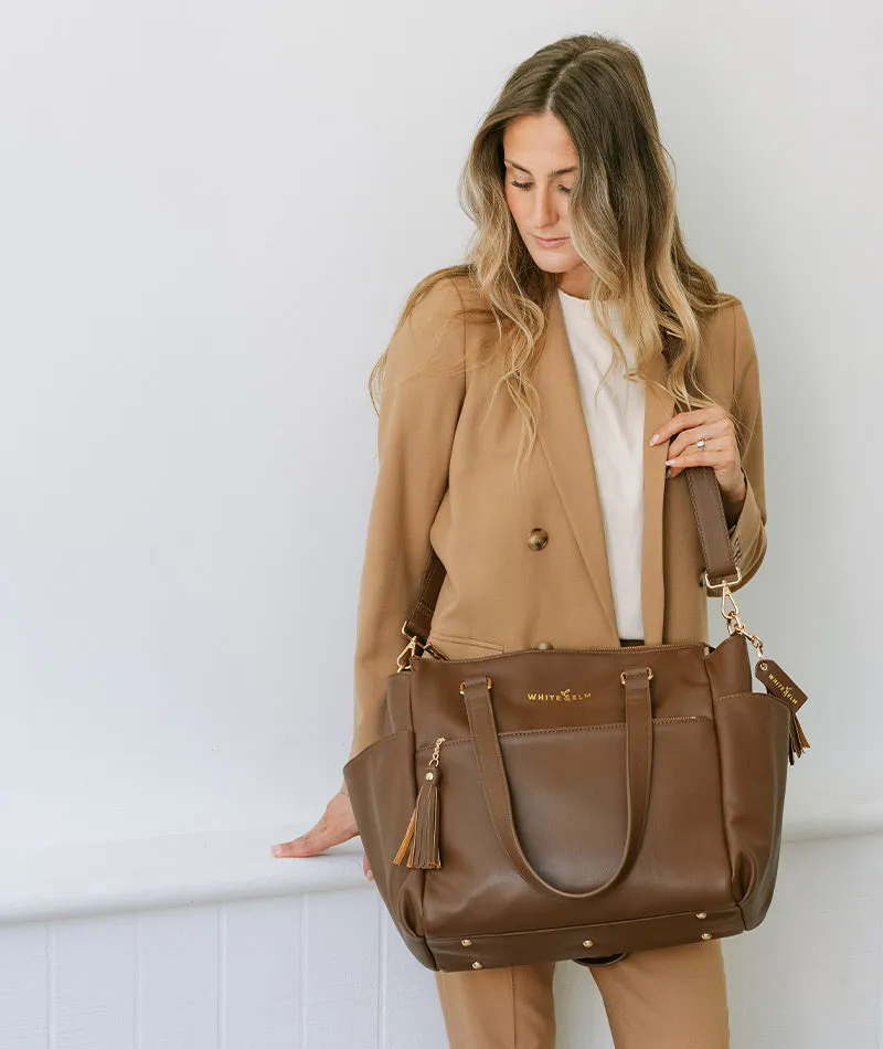 Gemini Convertible Backpack - Coffee Brown