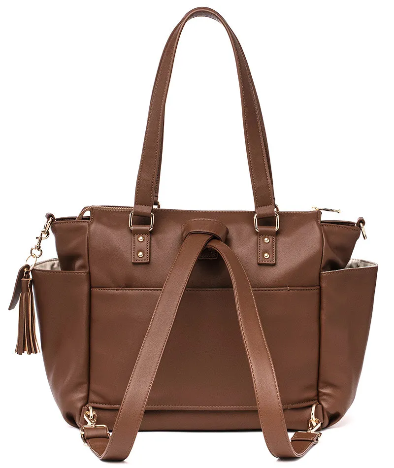 Gemini Convertible Backpack - Coffee Brown