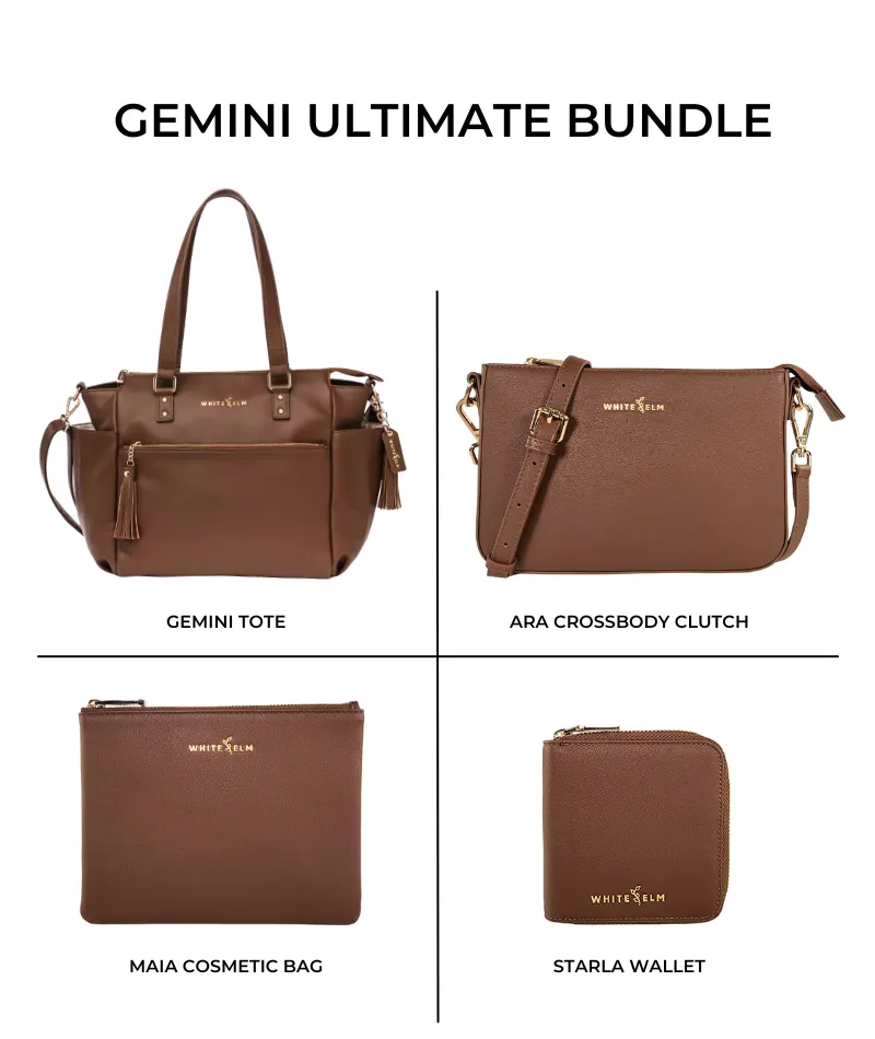 Gemini Convertible Backpack - Coffee Brown