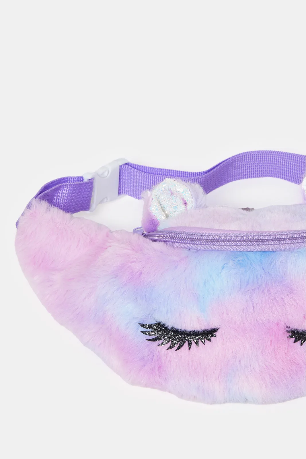 Girls Assorted Printed Fur Waist Bag