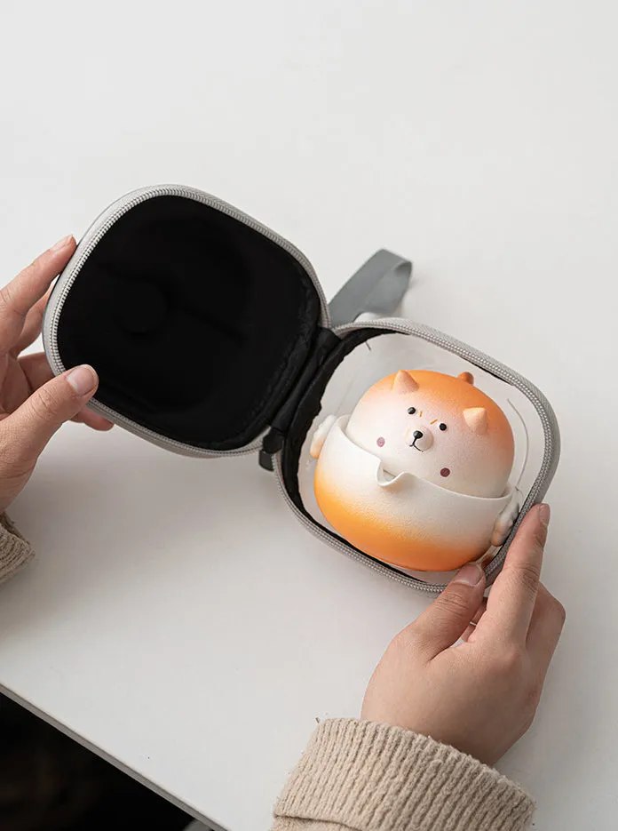 Gohobi Shiba Inu Teapot and Tea Cup Set