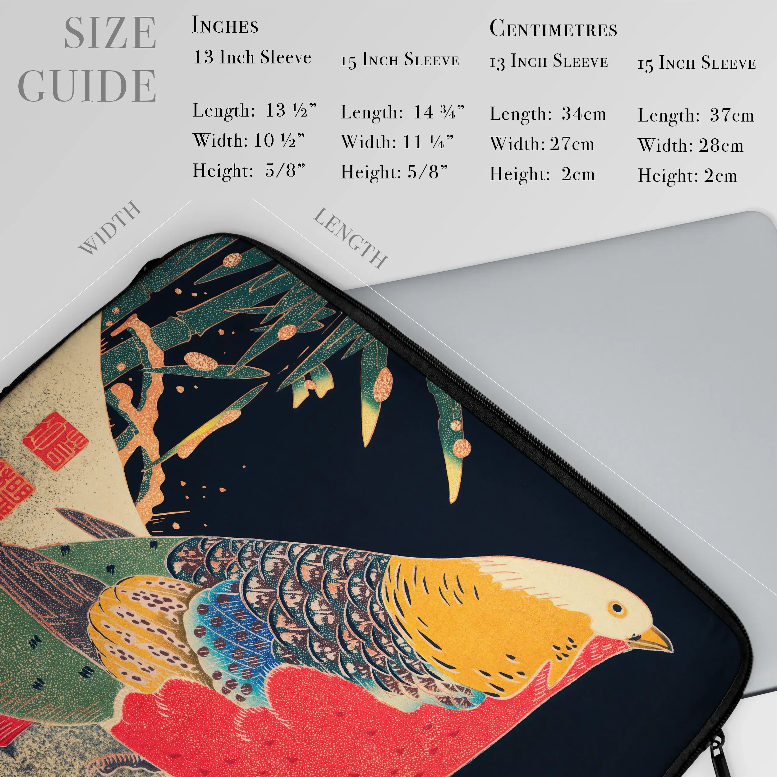 Golden Pheasant in the Snow - Ito Jakuchu Laptop Sleeve