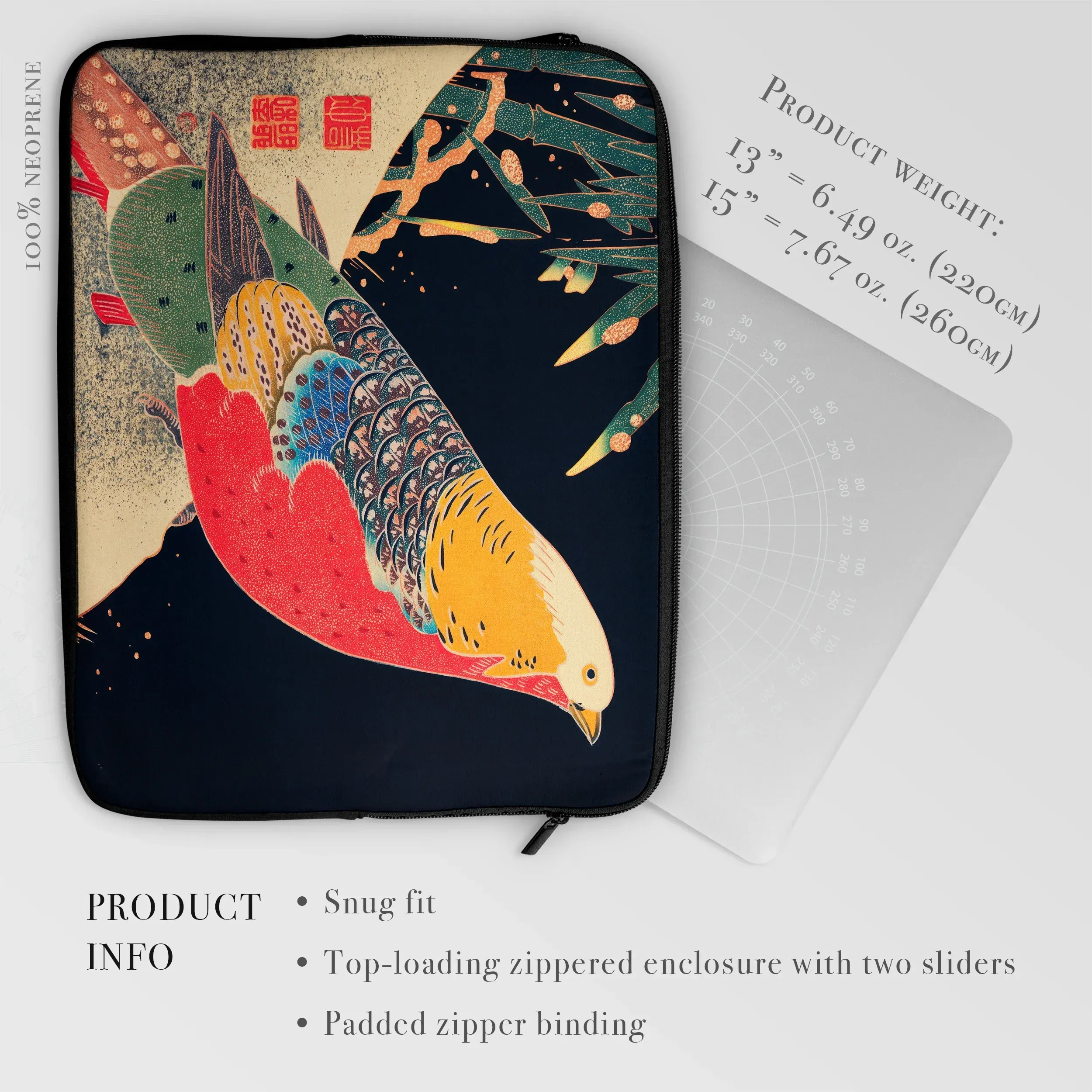 Golden Pheasant in the Snow - Ito Jakuchu Laptop Sleeve