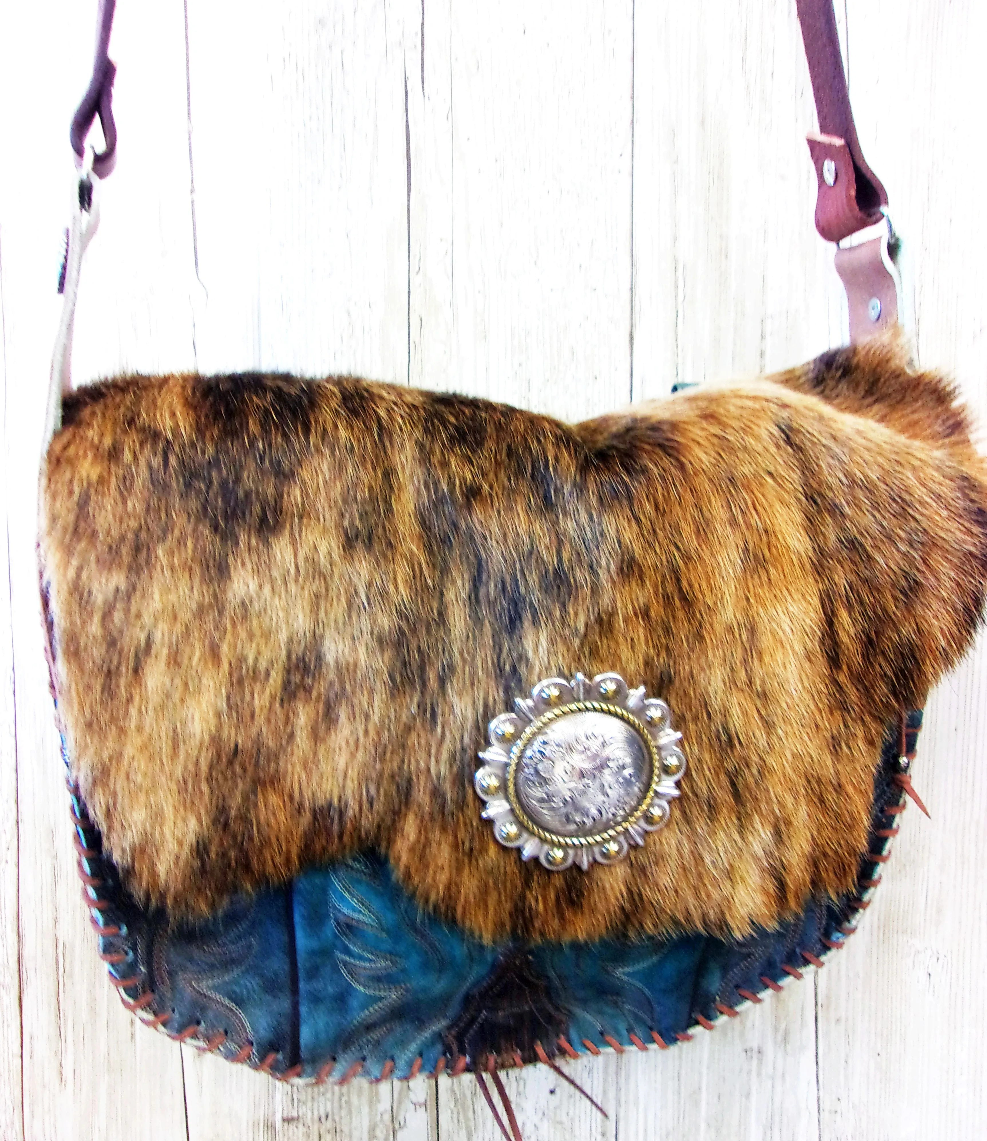 Hand-Painted Boho Bag P010