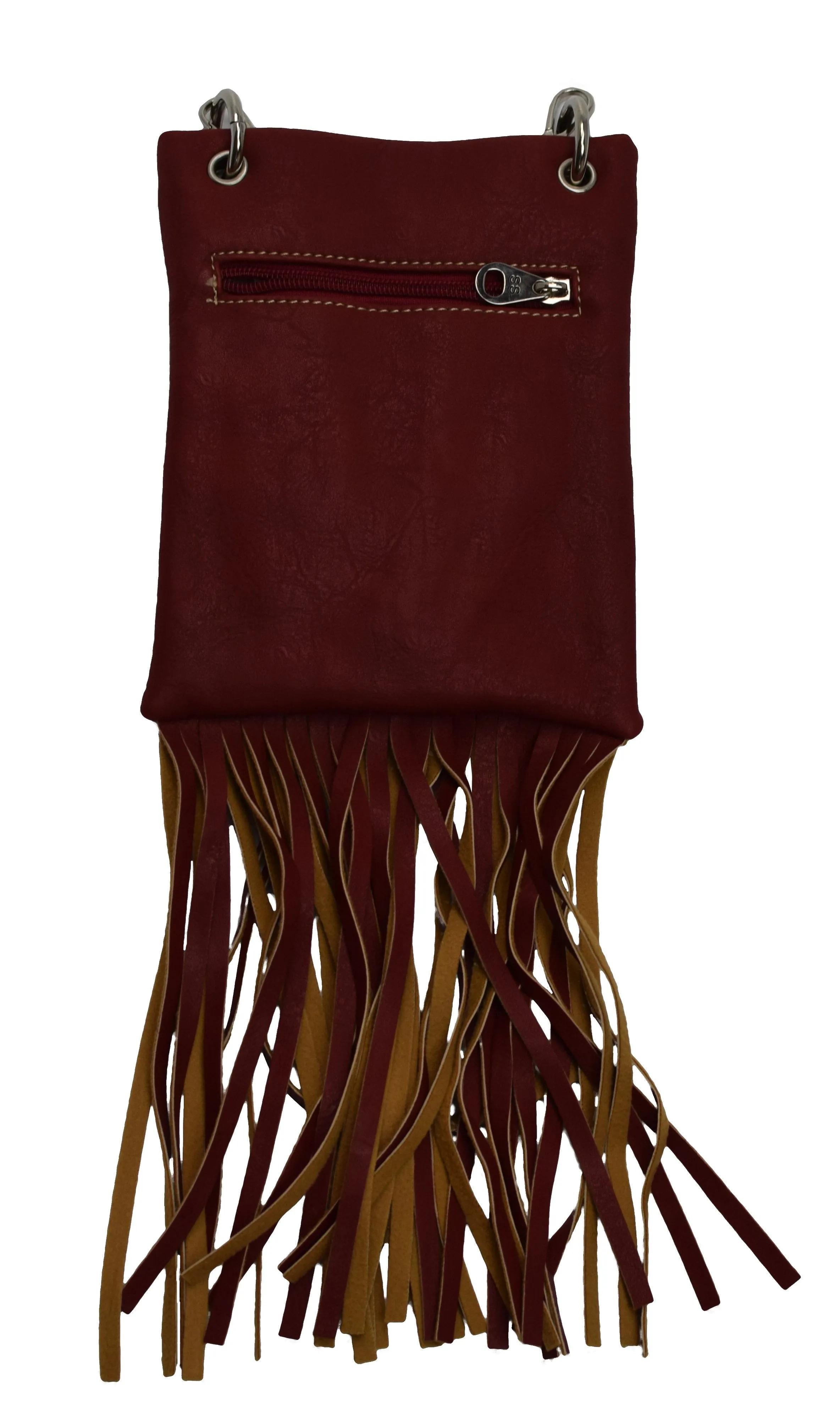 HH443-6 Native American Tribal with Fringe Mini Cross body Bags