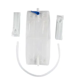 Hollister 9349 Urinary Leg Bag with Straps, Anti-Reflux Valve, 900 mL, Vinyl, Box of 12