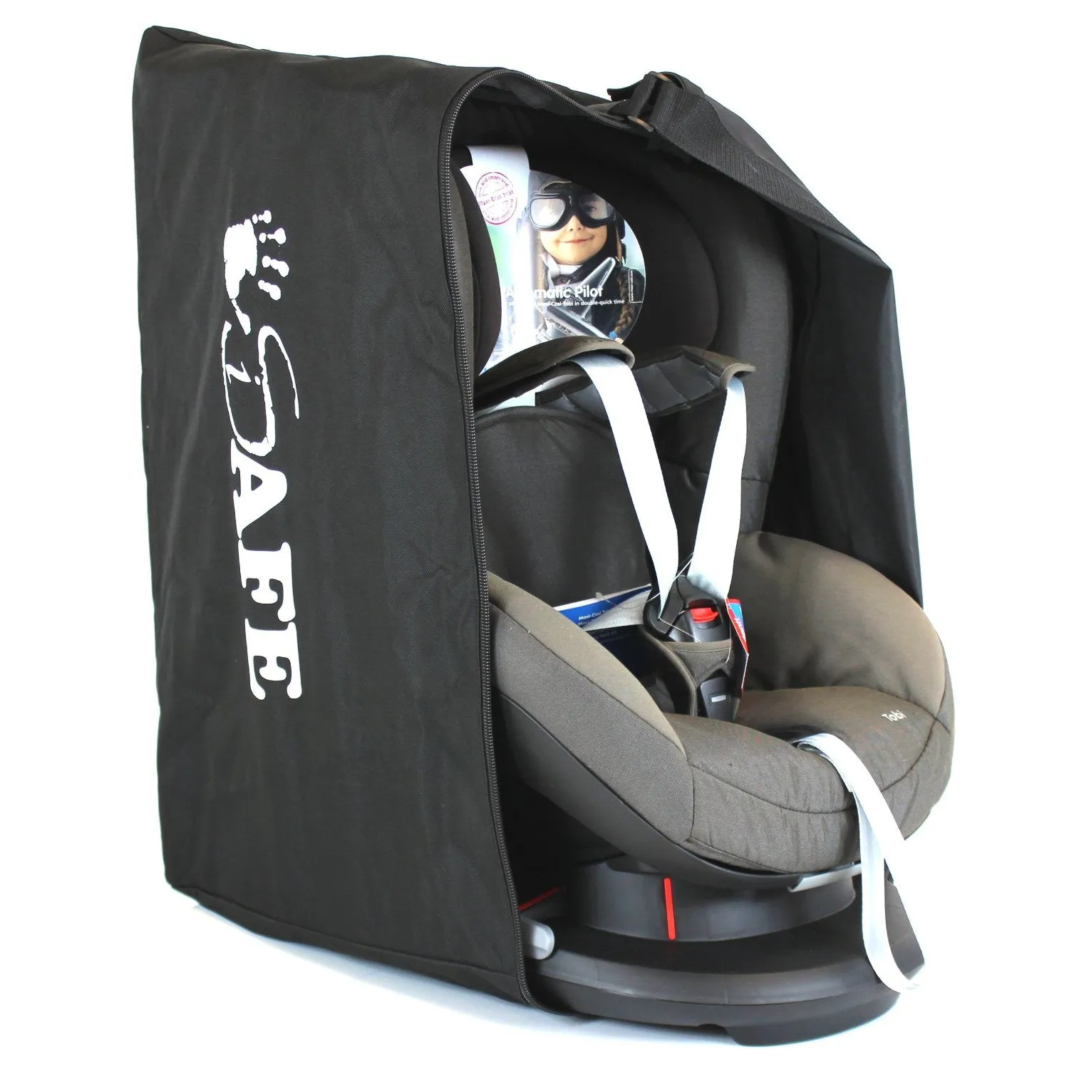 iSafe Universal Carseat Travel / Storage Bag For Kiddy World Plus Car Seat (Sand)