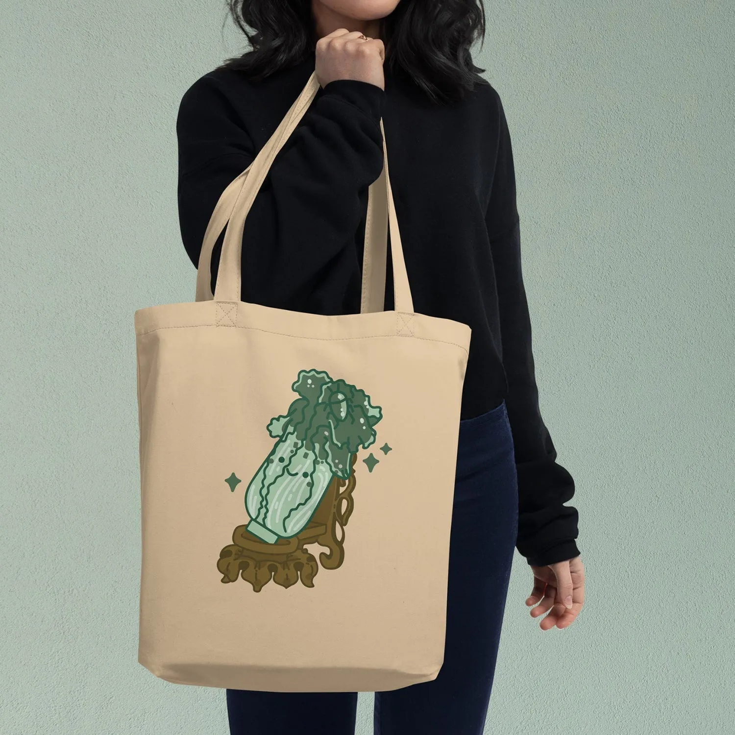 Jadeite Cabbage (Bok Choy) Tote Bag