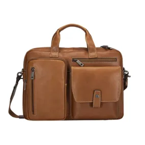 Jekyll & Hide Medium Laptop Briefcase - Colt