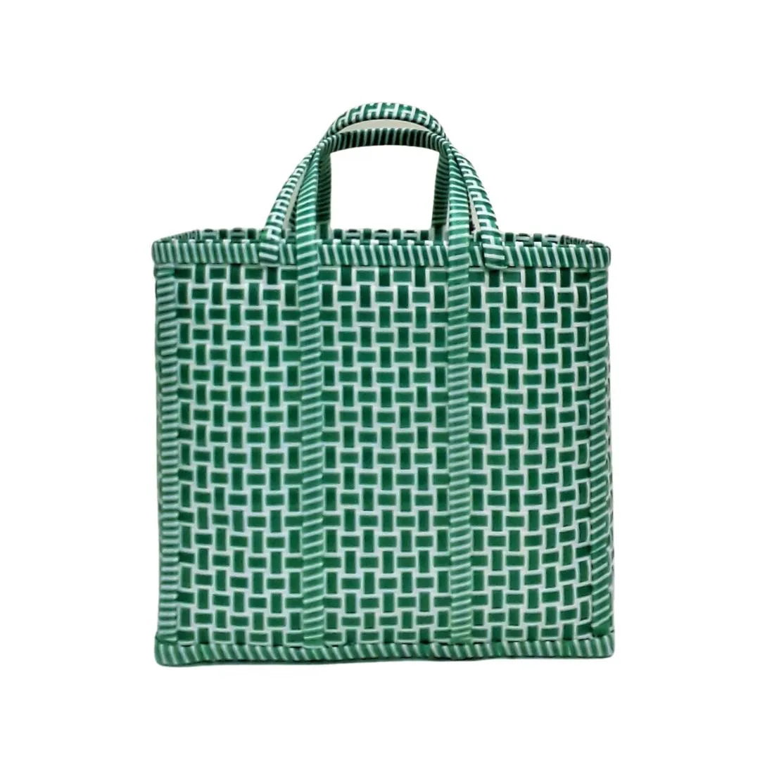 Juno Green & White Bag - Large