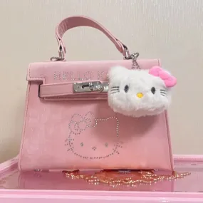 Kitty Diamond Pink Messenger Bag KI562