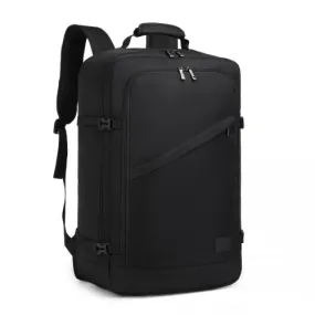 Kono Lightweight Cabin Bag Travel Business Backpack - Black, 38L, Waterproof, Fits 15.6" Laptop