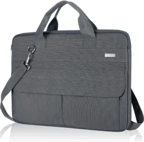 Laptop Carry Case with Shoulder Strap, Grey - For Laptops up to 15.6"