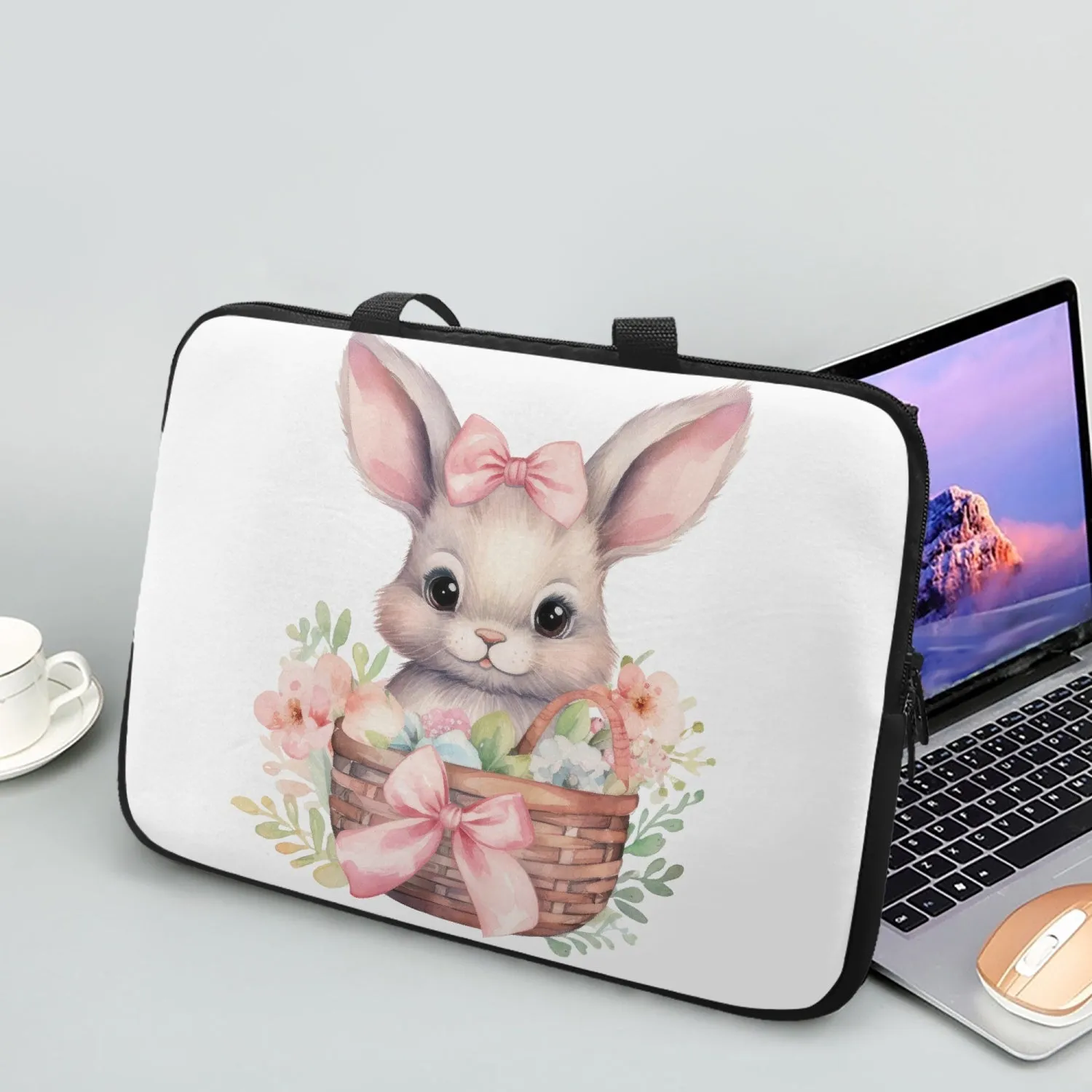 Laptop Sleeve with Handles - Rabbit