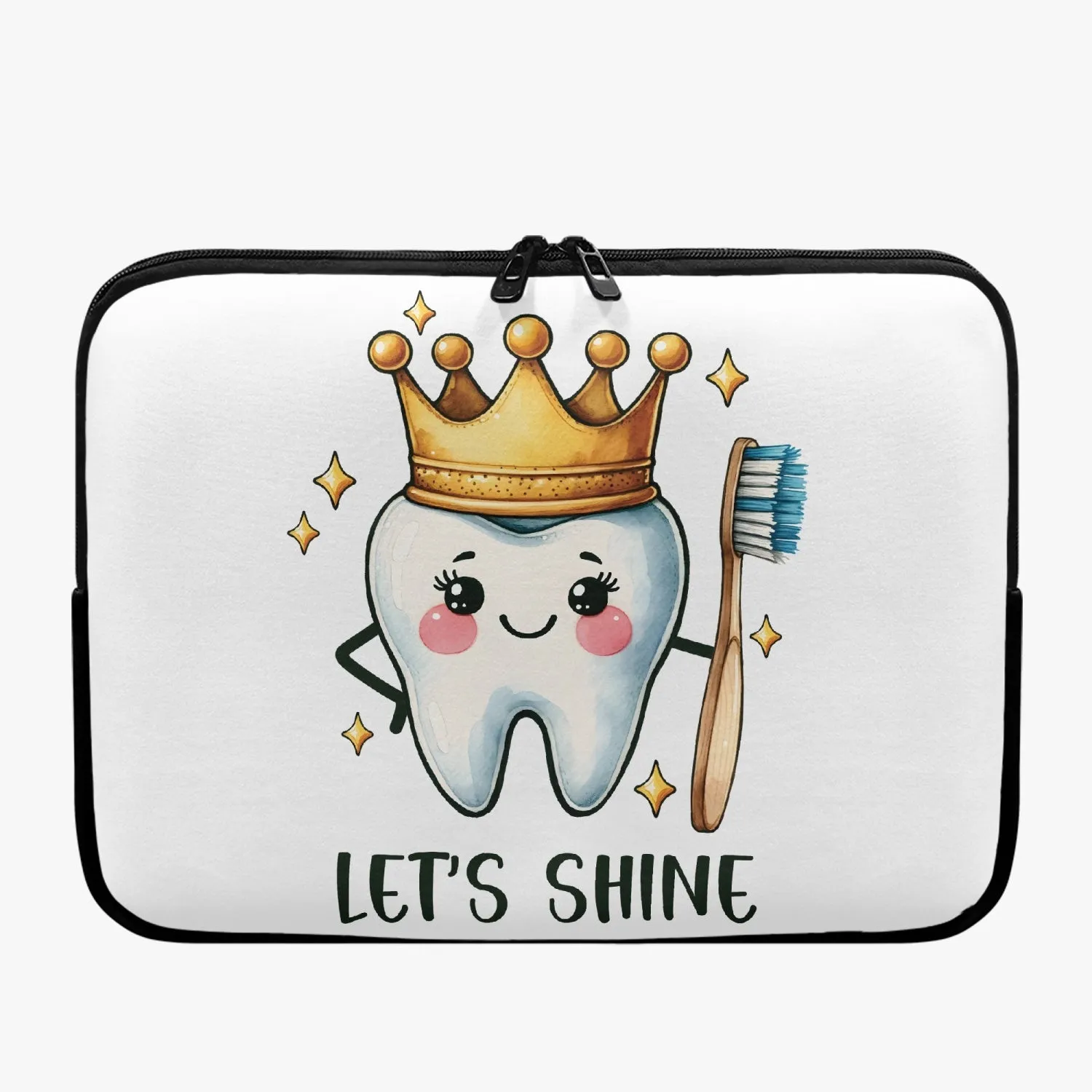 Laptop Sleeve - without handles - Dentist - Tooth - Let's Shine