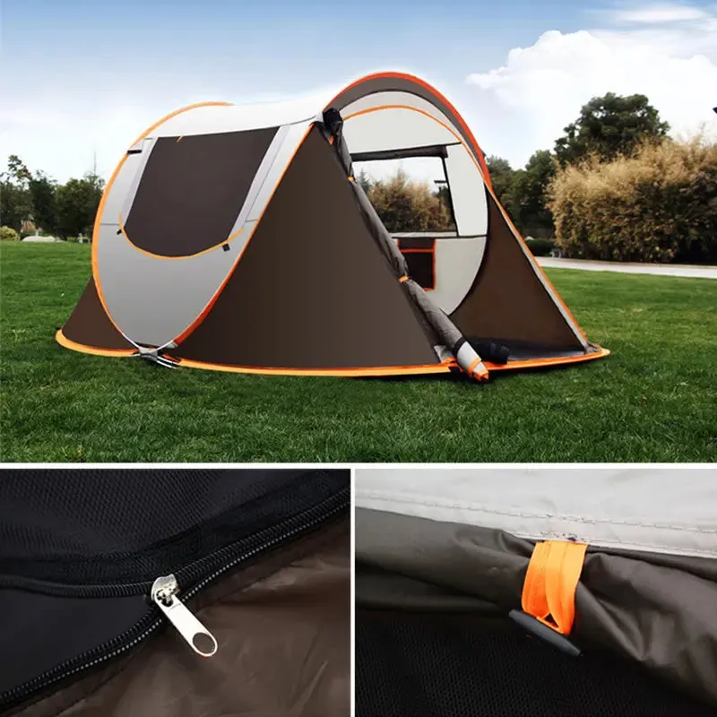 Large Capacity 4 to 5 Persons Automatic Pop Up Camping Tent-Large Capacity Camping Tent