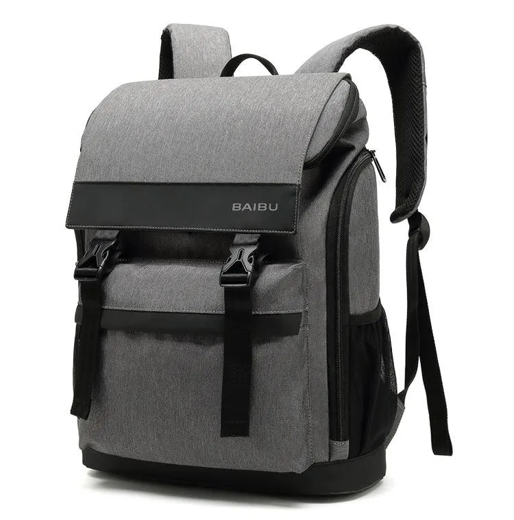 Large Capacity Multi-pocket Outdoor Backpack-Grey