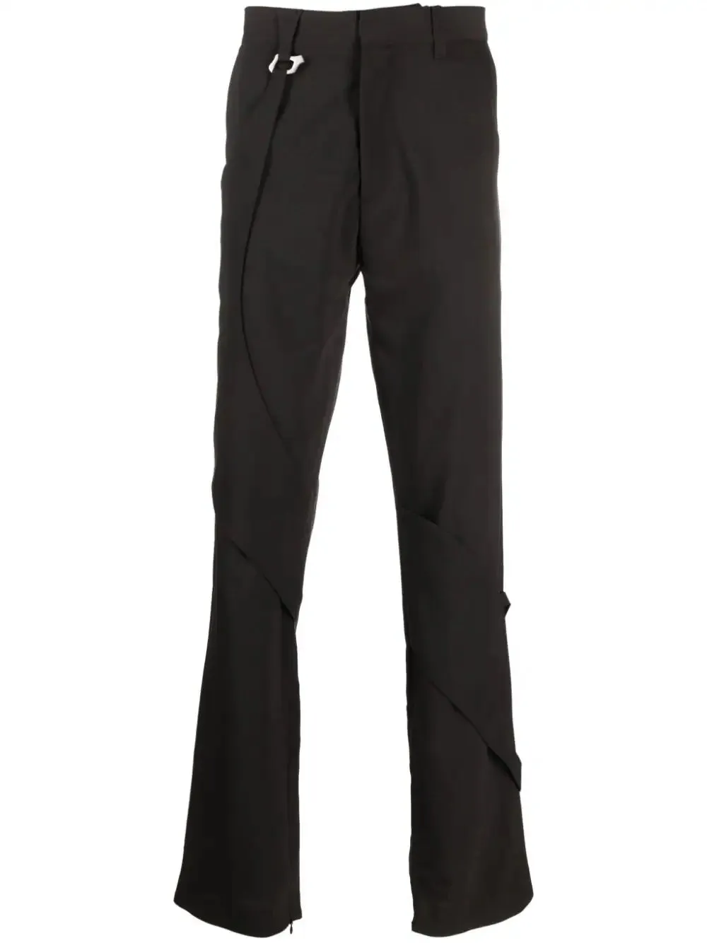 Layered-Effect Straight-Leg Trousers