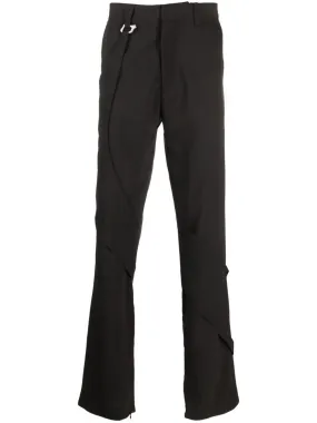 Layered-Effect Straight-Leg Trousers