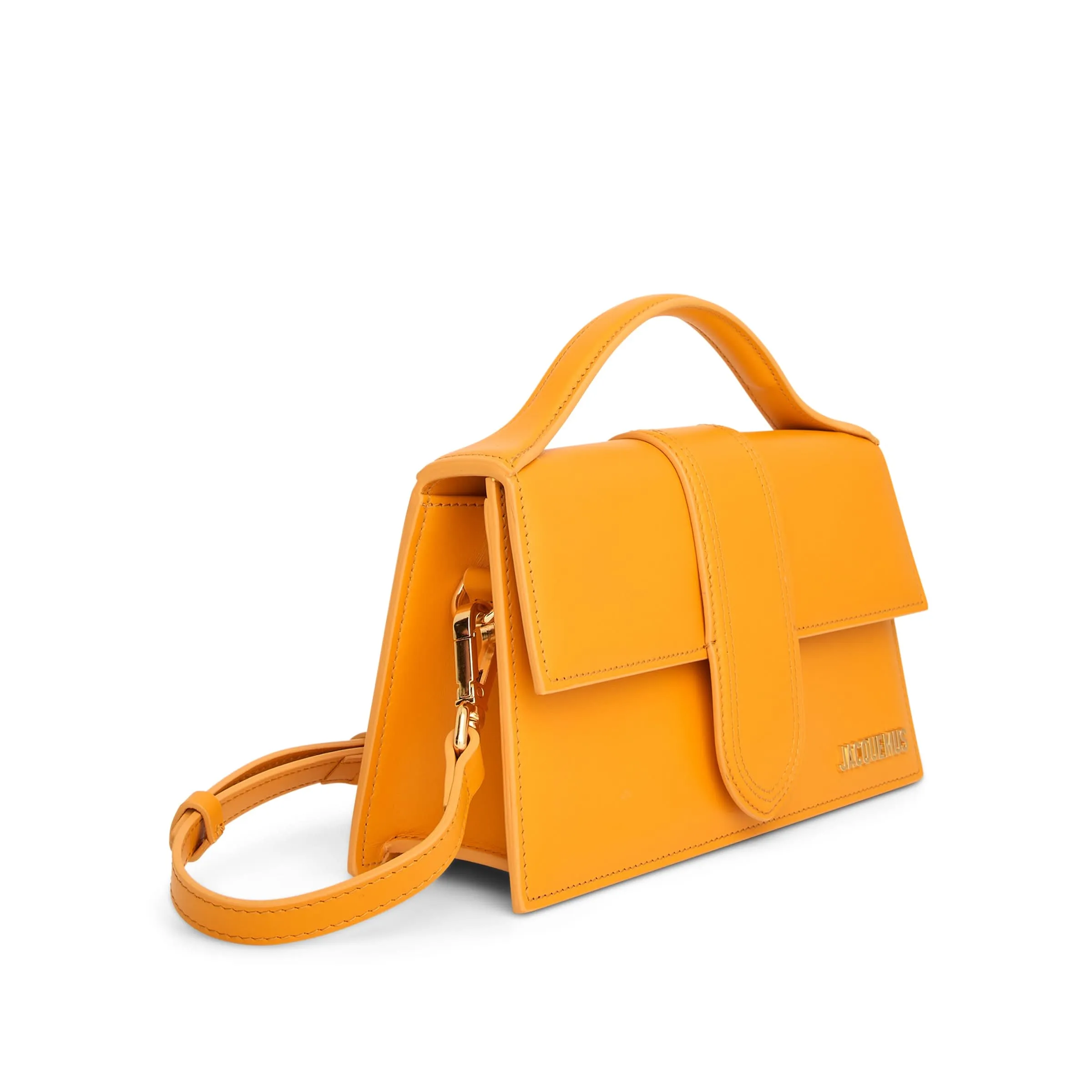 Le Gran Bambino Leather Bag in Dark Orange