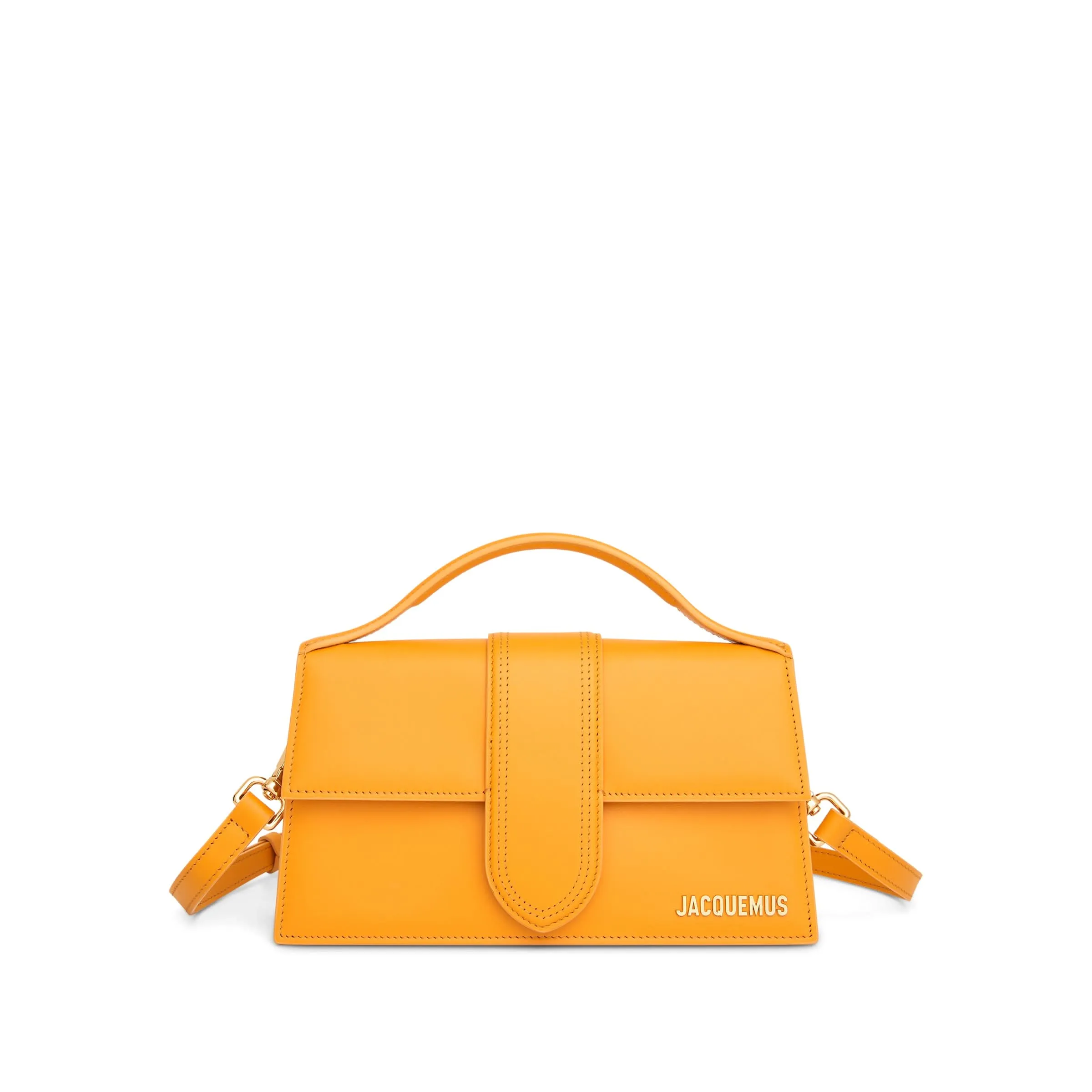 Le Gran Bambino Leather Bag in Dark Orange