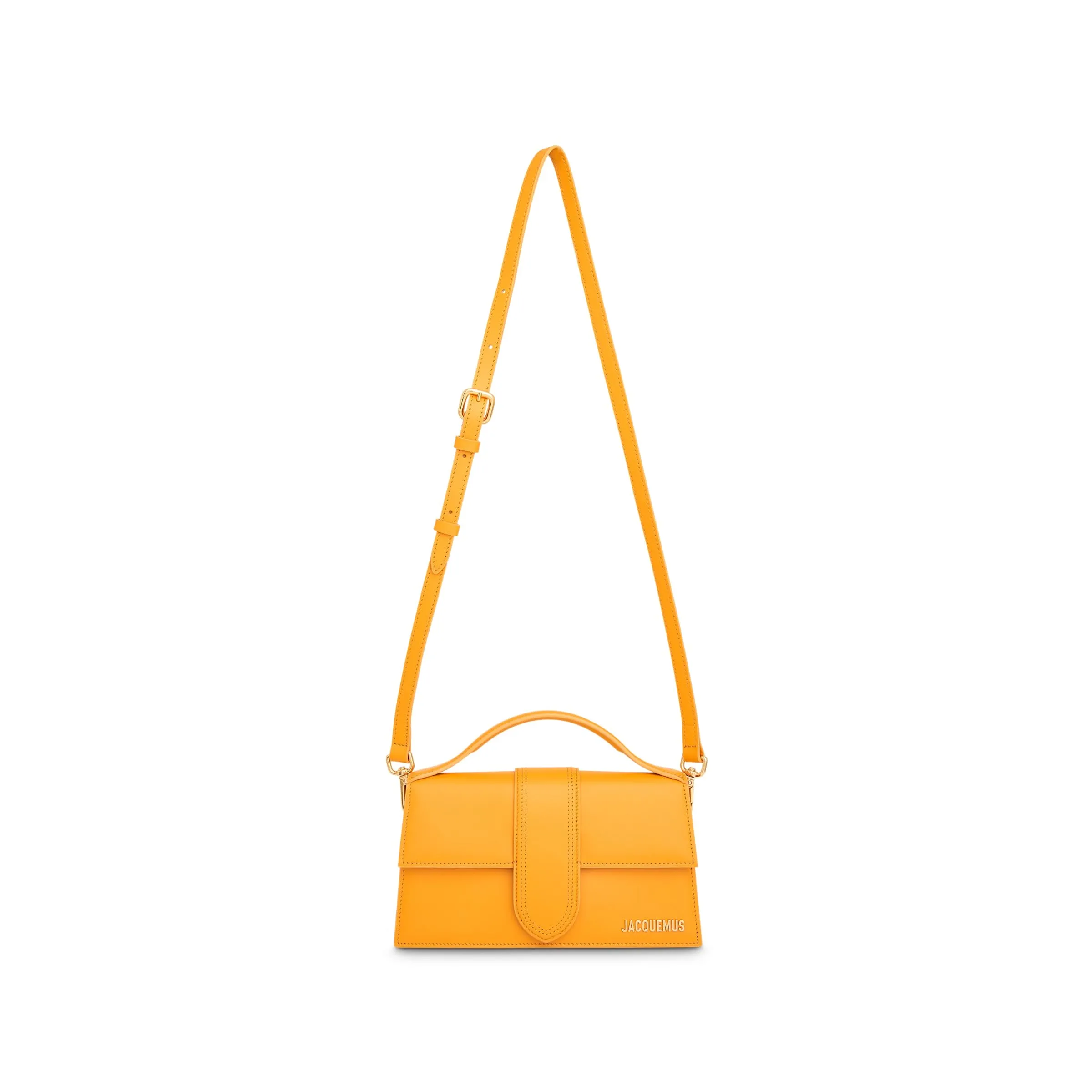 Le Gran Bambino Leather Bag in Dark Orange