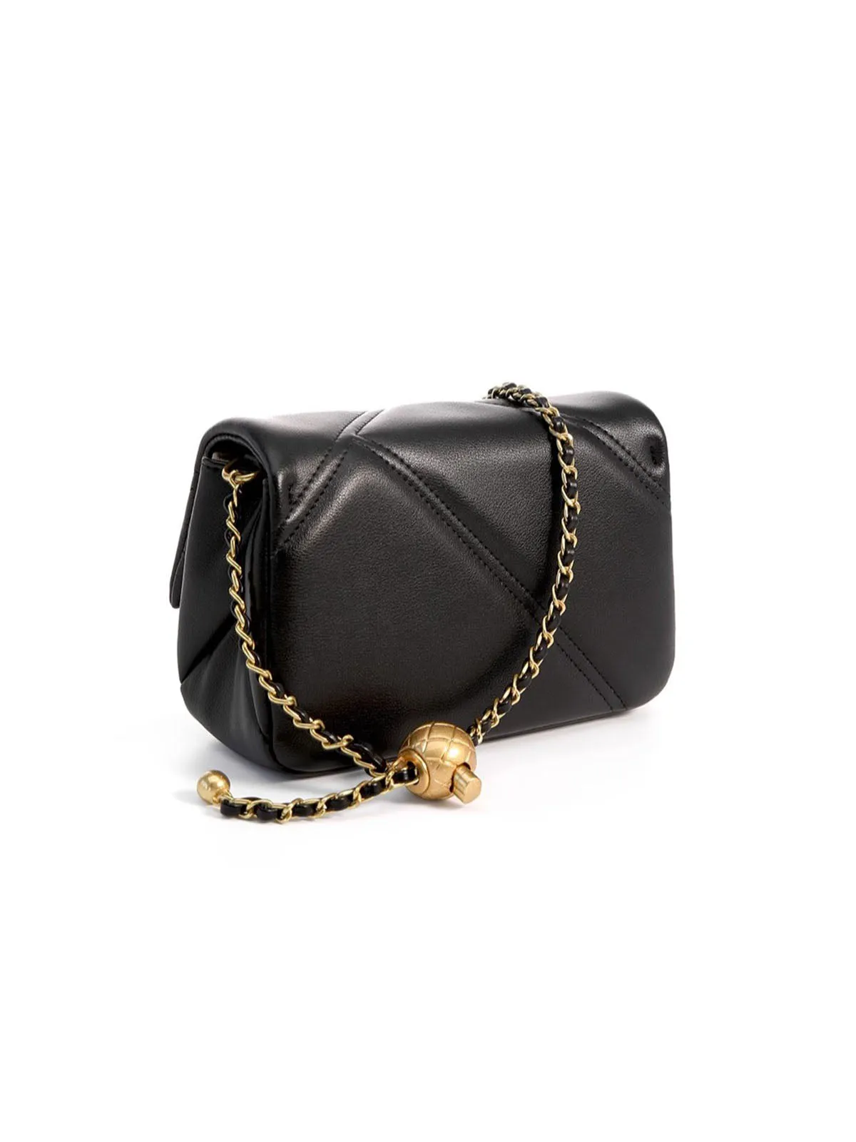 Leather Chain Crossbody Bag